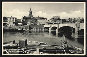 Bild des Verkufers fr Ansichtskarte Landsberg (Warthe), Partie an der Gerloff-Brcke zum Verkauf von Bartko-Reher