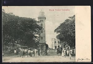 Ansichtskarte Colombo, Clock Tower