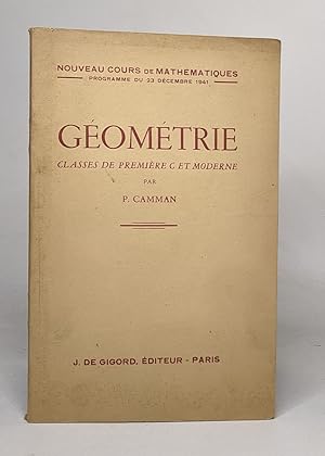 Géométrie classes de première C et moderne