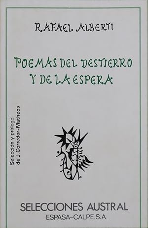 Seller image for Poemas del destierro y de la espera (antologa) for sale by Librera Alonso Quijano