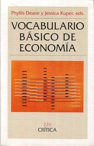 Imagen del vendedor de Vocabulario bsico de economa a la venta por Rincn de Lectura