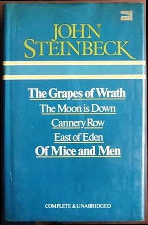 Bild des Verkufers fr The Grapes of Wrath ; The Moon is Down ; Cannery Row ; East of Eden ; Of Mice and Men. zum Verkauf von Antiquariat Blschke