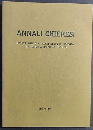 Annali Chieresi - P. P. Ruffinengo - 1987