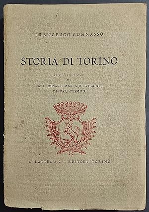 Storia di Torino - F. Cognasso - Ed. Lattes - 1934