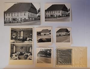 Ansichtskarte AK und 5 verschiedengroße s/w Fotos und 1 Negativ der Gaststätte "Zum Rücking" Fern...
