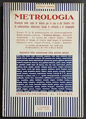 Metrologia - A. Ferraro - Ed. Lavagnolo - 1951