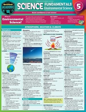 Immagine del venditore per Science Fundamentals 5 - Environmental Science: QuickStudy Laminated Reference & Study Guide (Quickstudy Laminated Reference & Guide, 5) by Gardner MSc MScEd, Jane [Wall Chart ] venduto da booksXpress