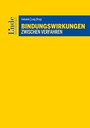 Seller image for Bindungswirkungen zwischen Verfahren for sale by moluna