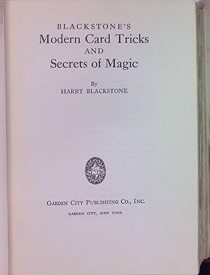 Bild des Verkufers fr Blackstone's Modern Card Tricks and Secrets of Magic zum Verkauf von books4less (Versandantiquariat Petra Gros GmbH & Co. KG)