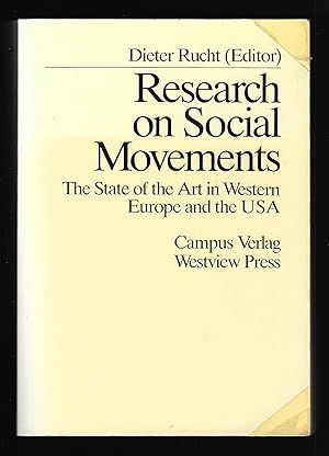 Immagine del venditore per Research On Social Movements: The State Of The Art In Western Europe And The USA venduto da Chaucer Bookshop ABA ILAB