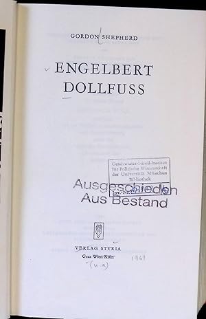 Bild des Verkufers fr Engelbert Dollfuss. zum Verkauf von books4less (Versandantiquariat Petra Gros GmbH & Co. KG)