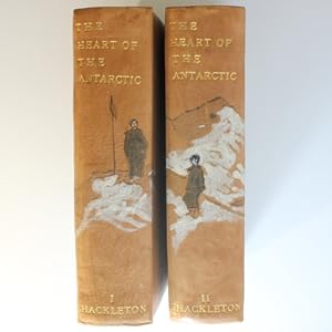 Bild des Verkufers fr The Heart of the Antarctic (Being the Story of the British Antarctic Expedition 1907-1909) Volumes 1 and 2 zum Verkauf von Fireside Bookshop