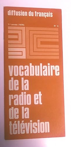 Bild des Verkufers fr Vocabulaire de la radio et de la tlvision zum Verkauf von Livresse