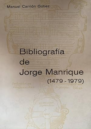 Imagen del vendedor de Bibliografia de Jorge Manrique (1479-1979) a la venta por librisaggi