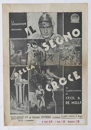 Seller image for Brochure film Paramount - Il Segno della Croce - Cinema Centrale in Chiasso 1932 for sale by Chartaland