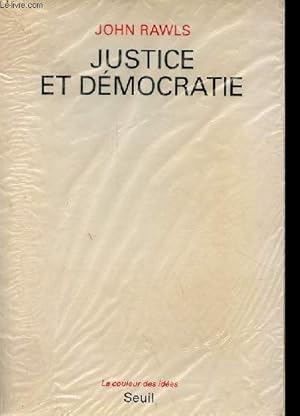 Bild des Verkufers fr Justice et dmocratie - Collection la couleur des ides. zum Verkauf von Le-Livre