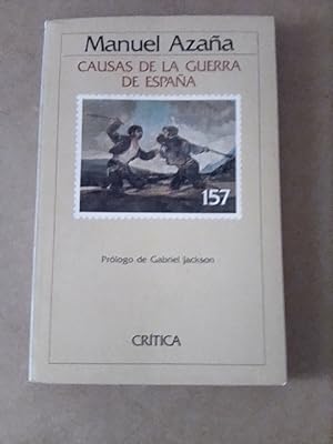 Imagen del vendedor de CAUSAS DE LA GUERRA DE ESPAA a la venta por LIBRERA OESTE