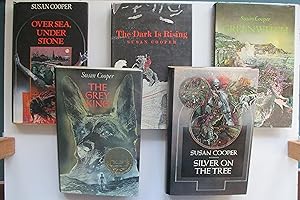 Seller image for The Dark is rising sequence (Over sea, under stone; The dark is rising; Greenwitch; The Grey King and Silver on the tree) 5 hardbacks, 3 ex-library, 2 first editions for sale by Aucott & Thomas