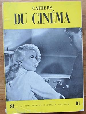 Les cahiers du cinéma - Numéro 81 de mars 1958