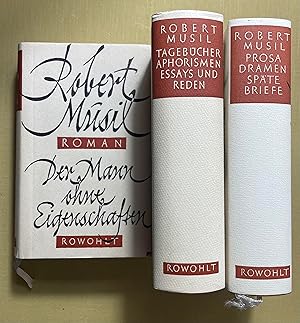 Bild des Verkufers fr Gesammelte Werke in Einzelausgaben. Bd. 1: Der Mann ohne Eigenschaften; Bd. 2: Tagebcher, Aphorismen, Essays und Reden. Bd. 3: Prosa. Dramen. Spte Briefe. Hrsg. von Adolf Fris. zum Verkauf von Antiquariat Cassel & Lampe Gbr - Metropolis Books Berlin