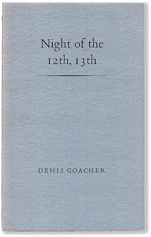 Seller image for NIGHT OF THE 12TH, 13TH for sale by Lorne Bair Rare Books, ABAA