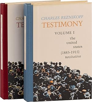 Seller image for TESTIMONY (Vols. I & II) The United States (1885-1915) Recitative for sale by Lorne Bair Rare Books, ABAA