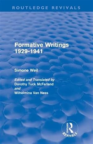 Seller image for Formative Writings : 1929-41 for sale by GreatBookPrices