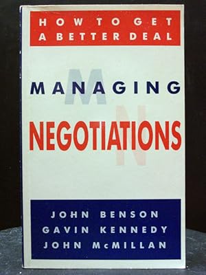 Seller image for Managing Negotiations The How To Get A Better Deal for sale by Booksalvation