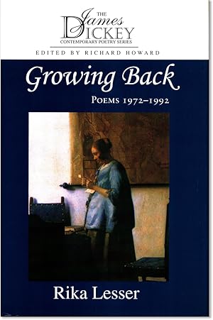 Bild des Verkufers fr GROWING BACK. Poems 1972 - 1992 zum Verkauf von Lorne Bair Rare Books, ABAA