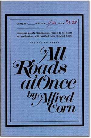 Seller image for ALL ROADS AT ONCE for sale by Lorne Bair Rare Books, ABAA