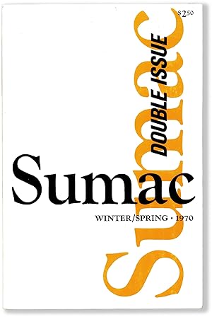 Bild des Verkufers fr SUMAC, Winter/Spring - 1970 Double Issue zum Verkauf von Lorne Bair Rare Books, ABAA