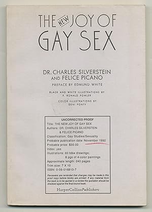 Immagine del venditore per The New Joy of Gay Sex venduto da Between the Covers-Rare Books, Inc. ABAA