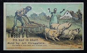 Tweed's Liniment, for Man or Beast [trade card featuring Black characters]