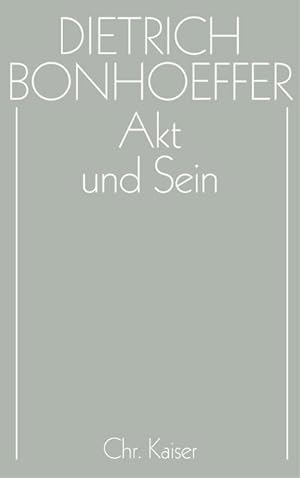 Seller image for Akt und Sein for sale by BuchWeltWeit Ludwig Meier e.K.