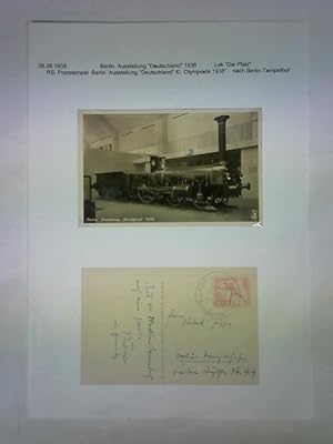 Seller image for Ansichtskarte: Berlin. Ausstellung Deutschland 1936 - Lok Die Pfalz for sale by Celler Versandantiquariat