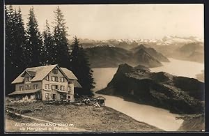 Ansichtskarte Hergiswil am Pilatus, Gasthaus Alp Gschwänd