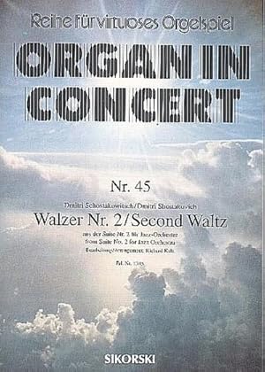 Bild des Verkufers fr Walzer Nr.2 aus der Suite Nr.2fr Jazzorchester : fr Orgel zum Verkauf von Smartbuy