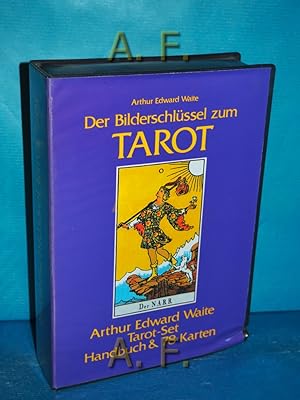 Bild des Verkufers fr Der Bilderschlssel zum Tarot : Tarot-Set (Handbuch mit 78 Karten + Box/Schachtel) zum Verkauf von Antiquarische Fundgrube e.U.