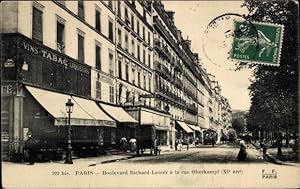 Ansichtskarte / Postkarte Paris XI., Boulevard Richard Lenoir bis Rue Oberkampf