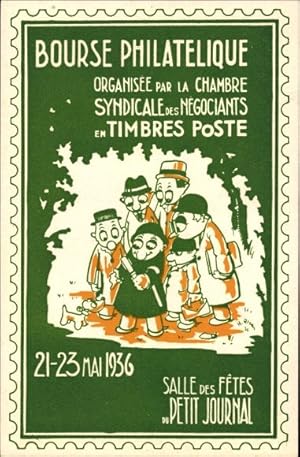 Ansichtskarte / Postkarte Paris, Philatelic Exhibition Exchange 1936, Salle des Fetes du Petit Jo...