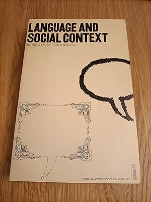 Seller image for Front cover image for Language and social context. Selected readings Language and social context. Selected readings for sale by BettsBooksWales