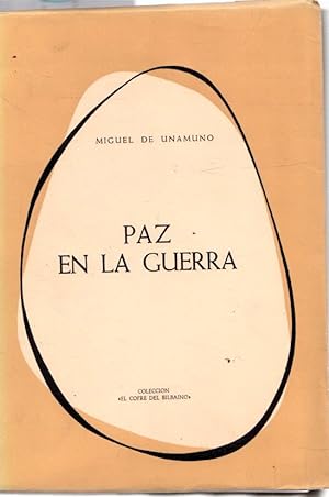 Bild des Verkufers fr Paz en la Guerra . zum Verkauf von Librera Astarloa