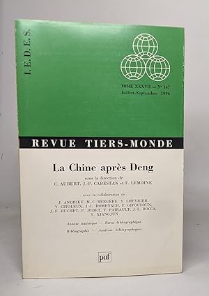 La chine après deng (Rev.Tiers Monde 147)