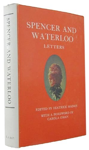 Image du vendeur pour SPENCER AND WATERLOO: The Letters of Spencer Madan 1814-1816 mis en vente par Kay Craddock - Antiquarian Bookseller