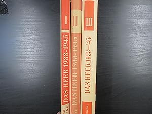 Das Heer 1933-1945 (3 volumes)