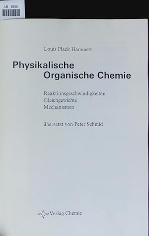 Seller image for Physikalische organische Chemie. for sale by Antiquariat Bookfarm