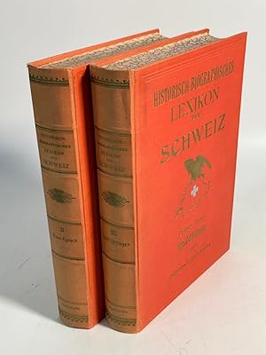 Bild des Verkufers fr Historisch - Biographisches Lexikon der Schweiz. Band 2 und 3. (= Deutsche Ausgabe). zum Verkauf von Antiquariat Bookfarm