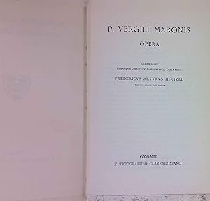 Bild des Verkufers fr P. Vergili Maronis Opera. zum Verkauf von books4less (Versandantiquariat Petra Gros GmbH & Co. KG)