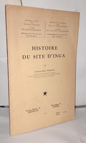 Imagen del vendedor de Histoire du site d'Inga a la venta por Librairie Albert-Etienne