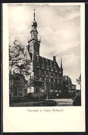 Ansichtskarte Veere, View of the Townhall